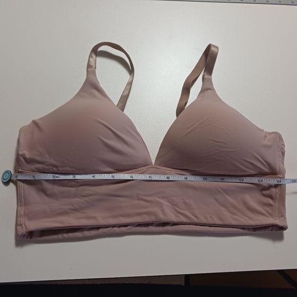 PEPPER Seamless Nude Pink Bra Large Longline removable Cups - Picture 3 of 6